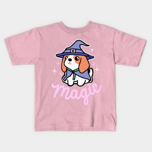 Beagle Magic Wizard Dog Owner Retro Funny Dog Kids T-Shirt